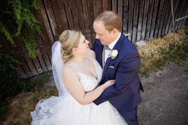 Brautpaar am Bodensee in der Schweiz bei Hochzeit.