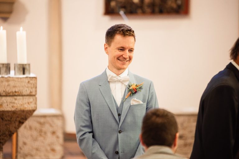 Bräutigam Maximilian am Hochzeitstag