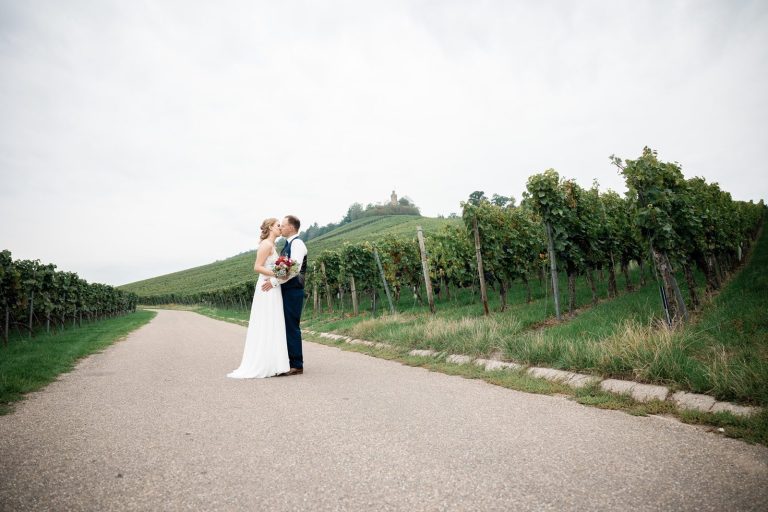 Kussbild am Heuchelberg bei Heilbronn Hochzeitsfotografie